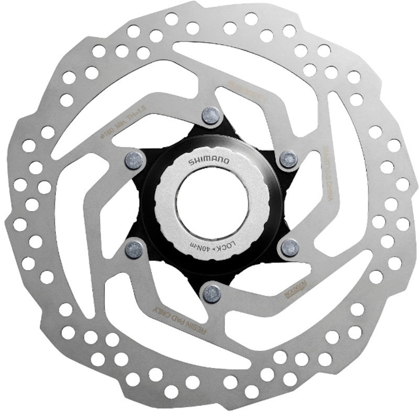 Shimano Altus SM-RT10 180mm Centerlock Resin Pad Disc Brake Rotor