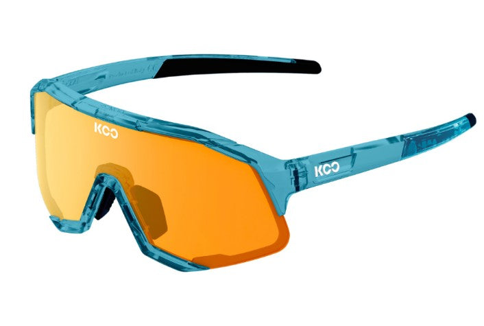 Koo Demos Luce Capsule Collection Teal Blue Sunglasses - Orange lens