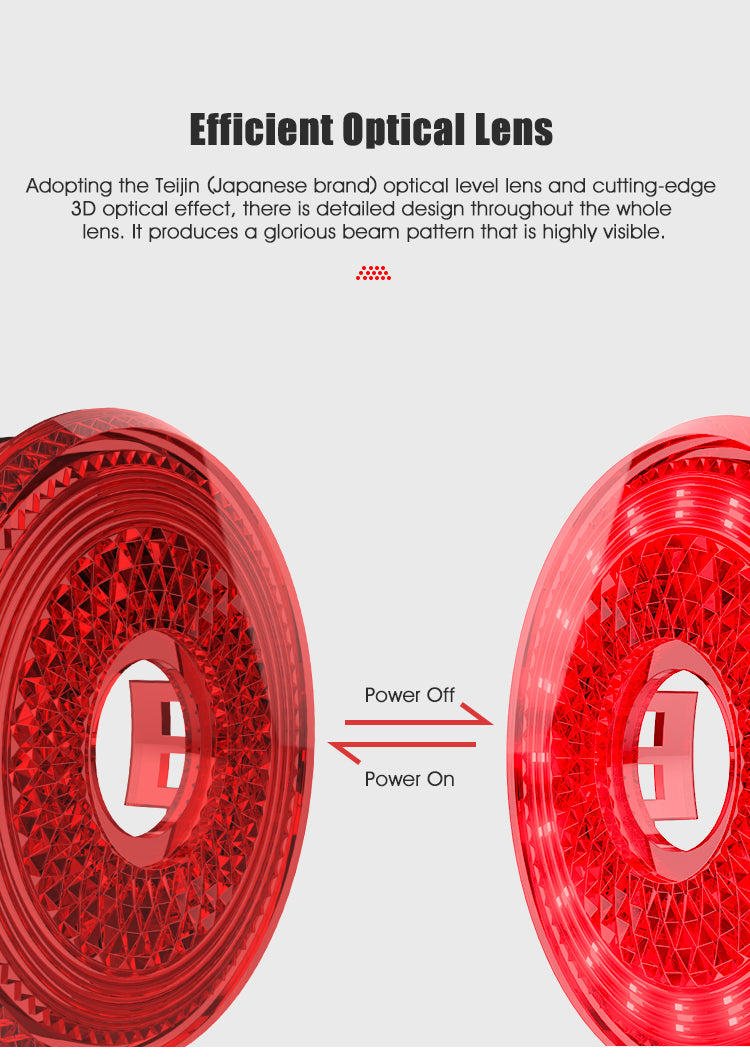 Gaciron 100 lm Smart Brake Magnetic Rear Light
