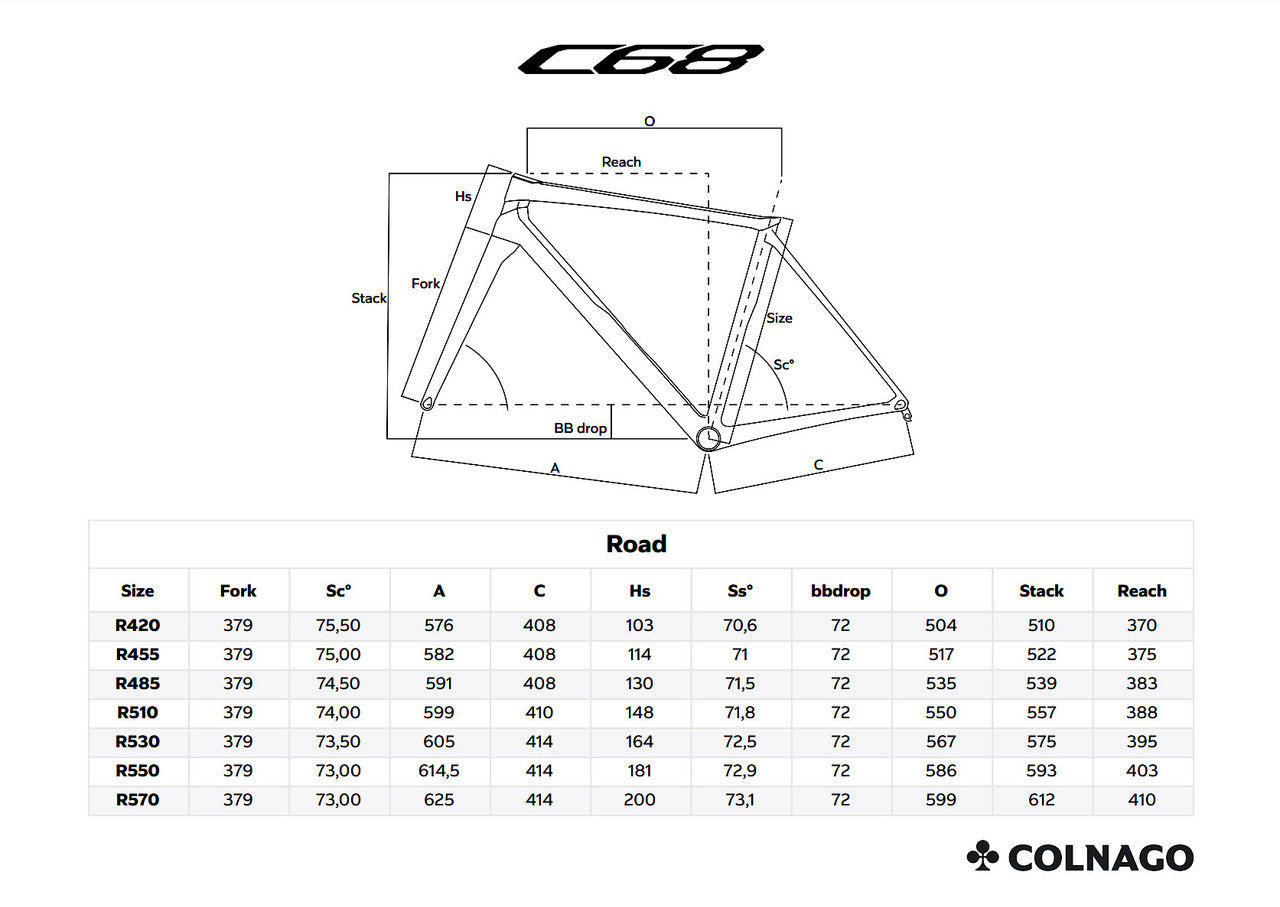 Colnago C68 Ti Road Frameset HTBK