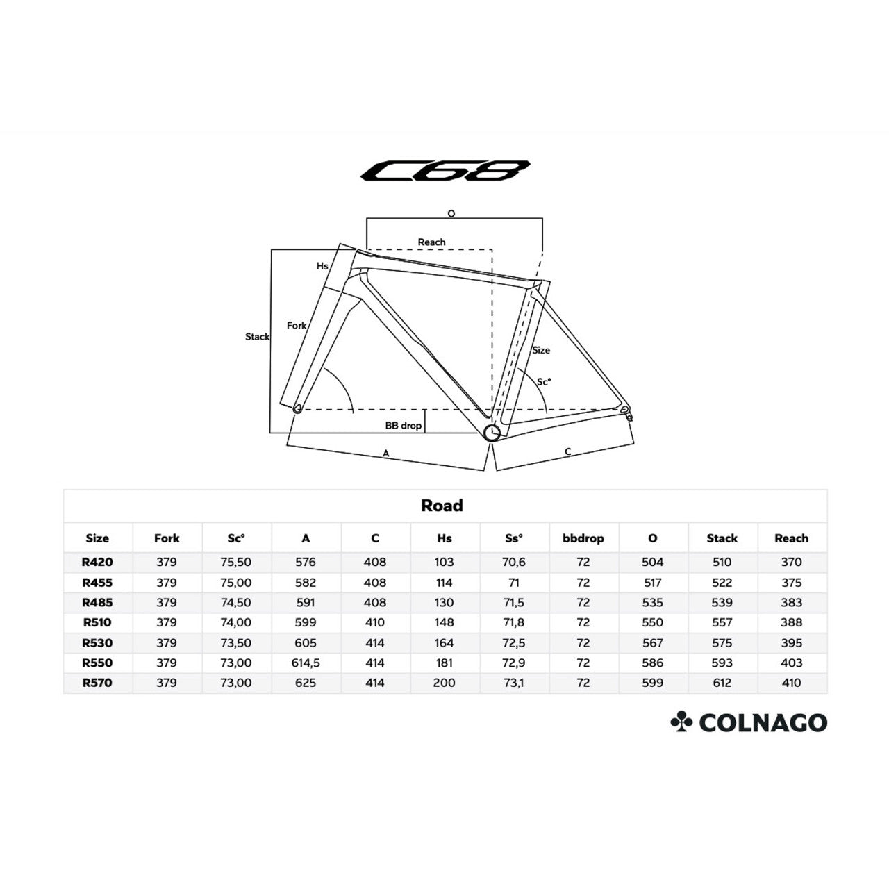 Colnago C68 Disc Road Frameset HRBB