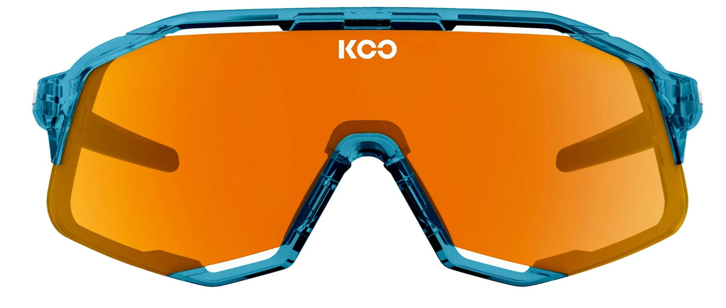 Koo Demos Luce Capsule Collection Teal Blue Sunglasses - Orange lens