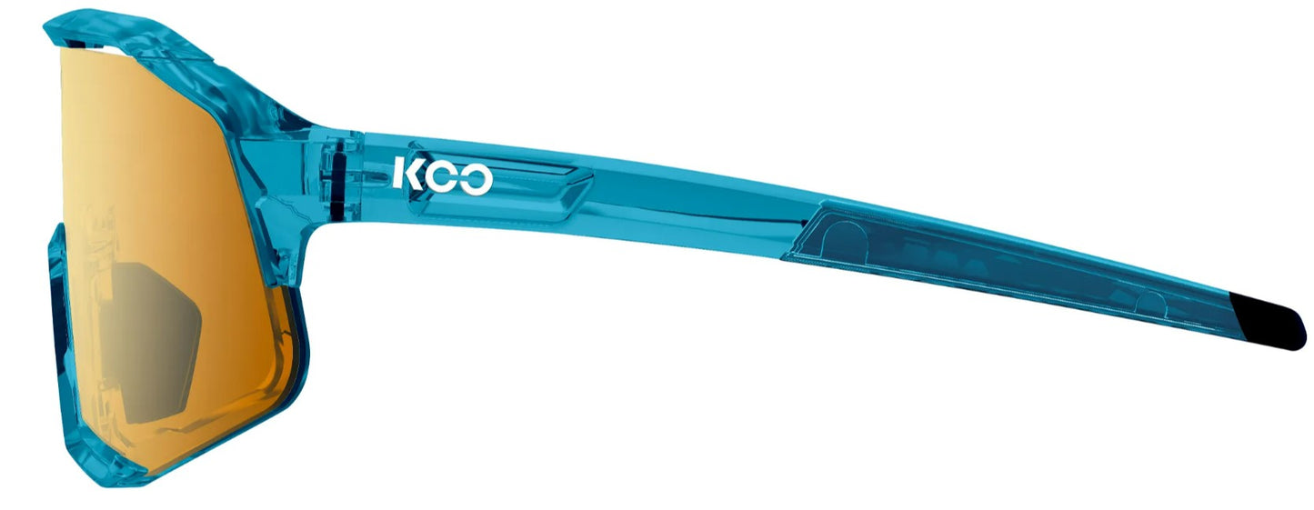 Koo Demos Luce Capsule Collection Teal Blue Sunglasses - Orange lens