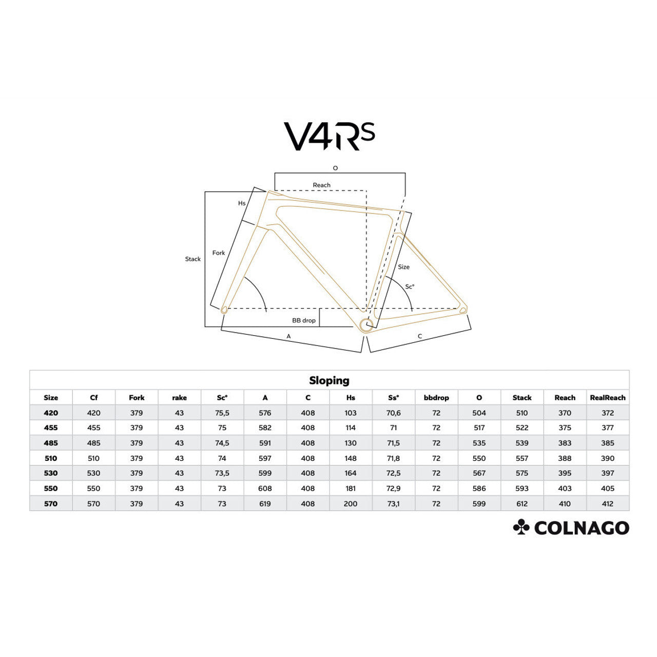 Colnago V4RS Road Disc Frameset RVWO