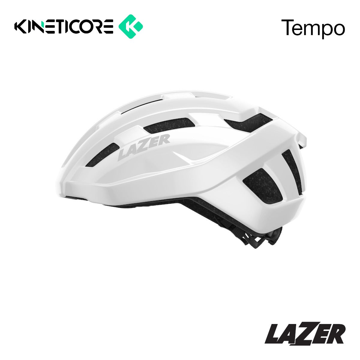 Lazer Tempo KinetiCore OSFM Road Helmet White