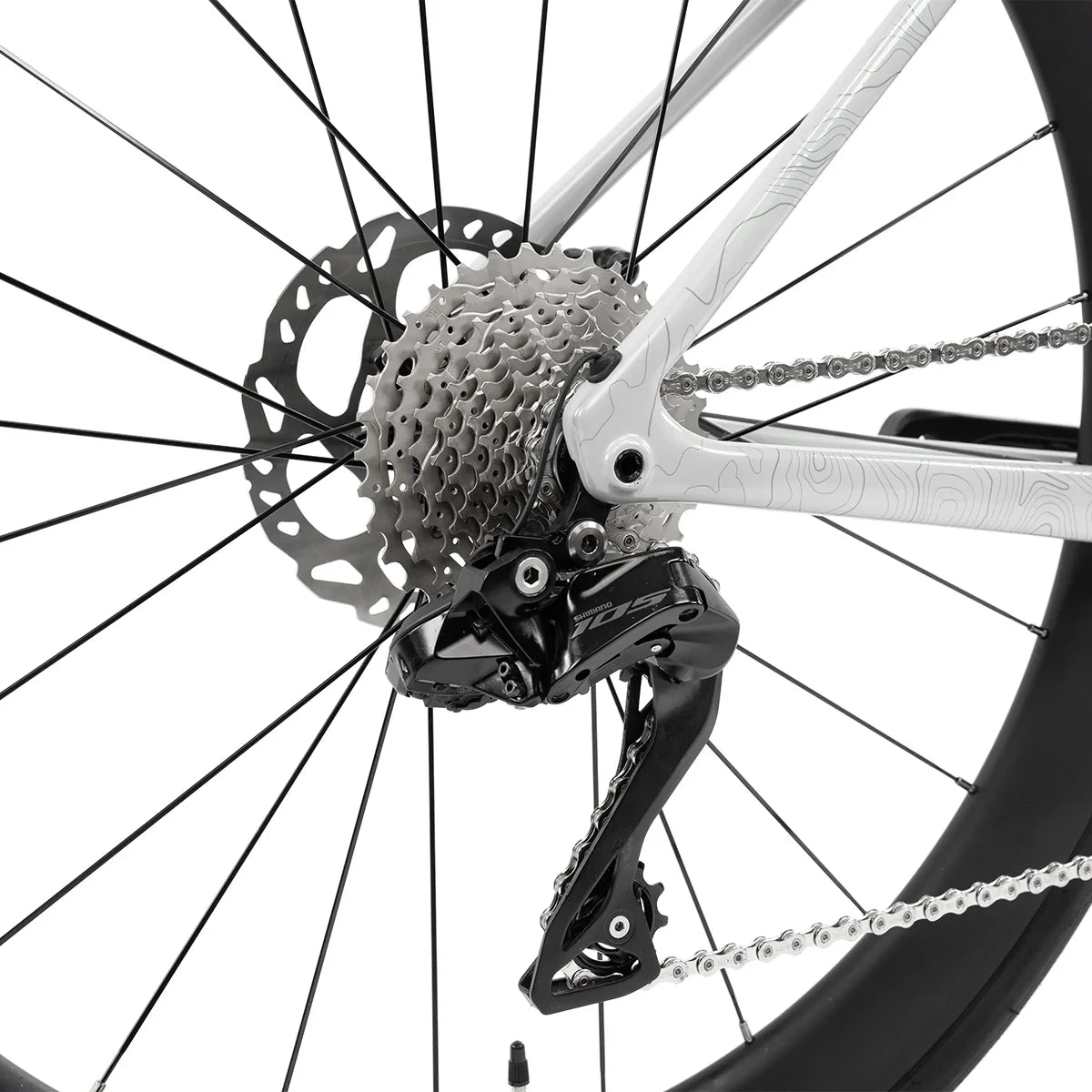 X-LAB RS7 105 Mechanical Singularity Road Bike Angel Wing White
