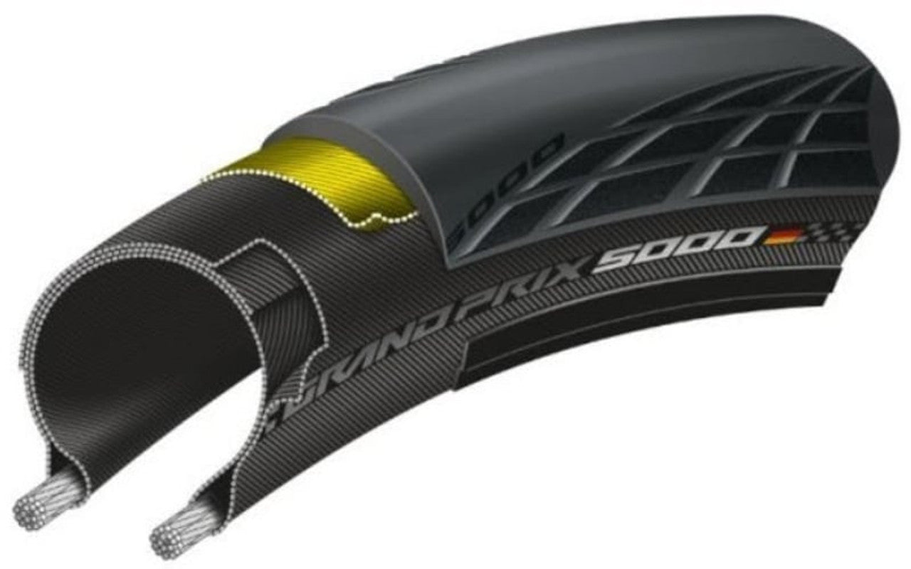 Continental GP5000 Clincher Folding Tyre Black