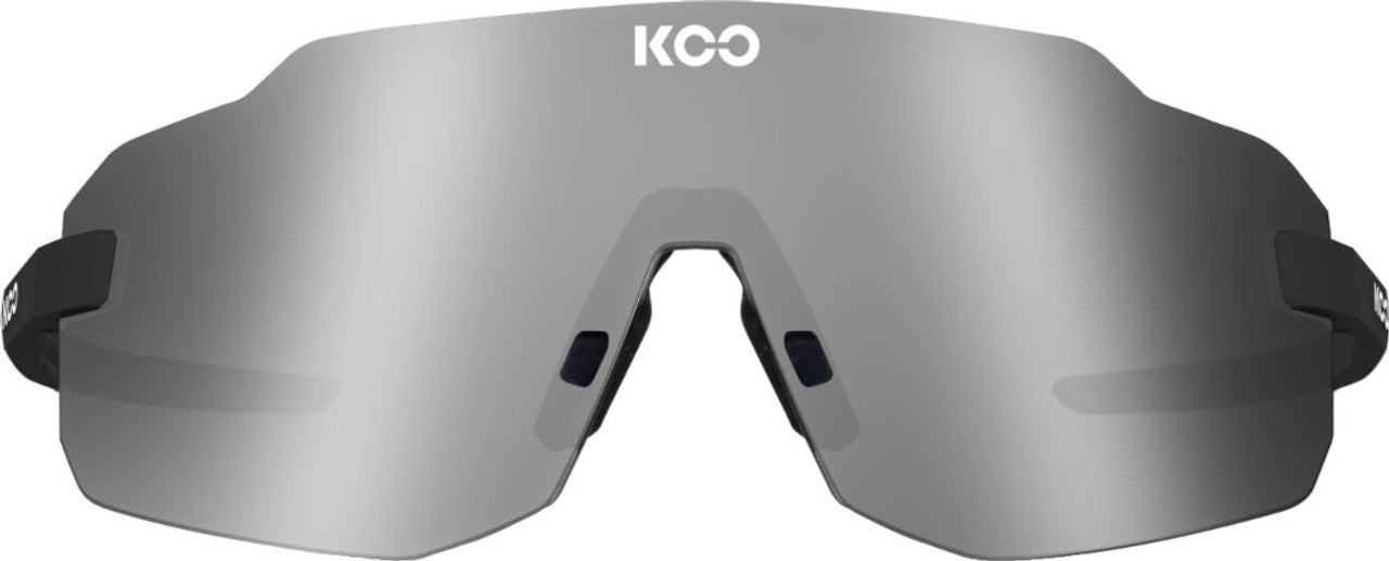 KOO Supernova Matte Black Sunglasses - Super Silver Lens