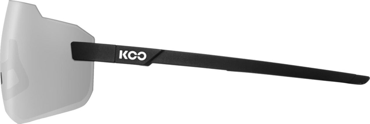 KOO Supernova Matte Black Sunglasses - Super Silver Lens