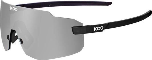 KOO Supernova Matte Black Sunglasses - Super Silver Lens