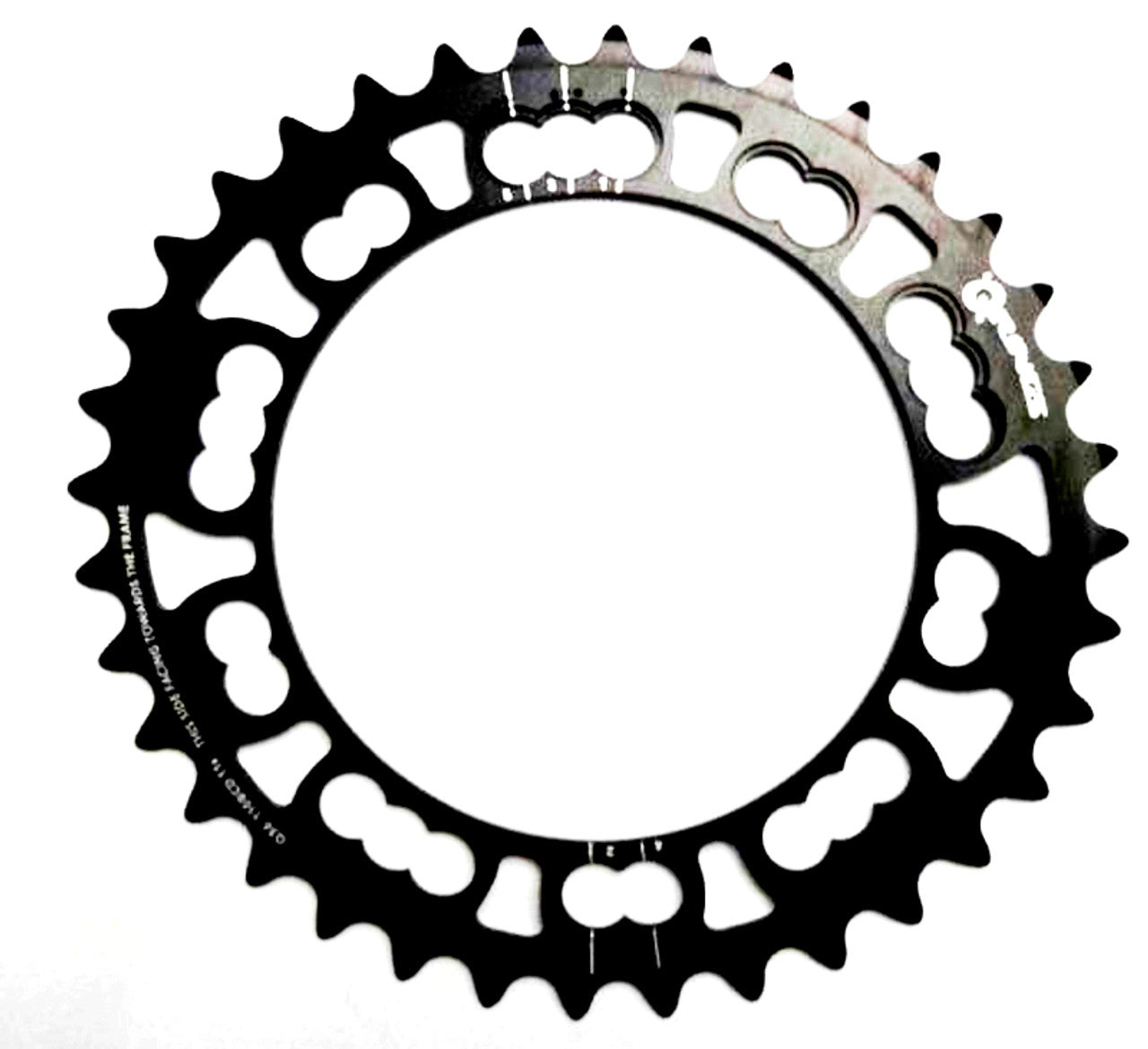 Rotor Q-Rings 36t BCD110x5 Inner Oval Chainring Black