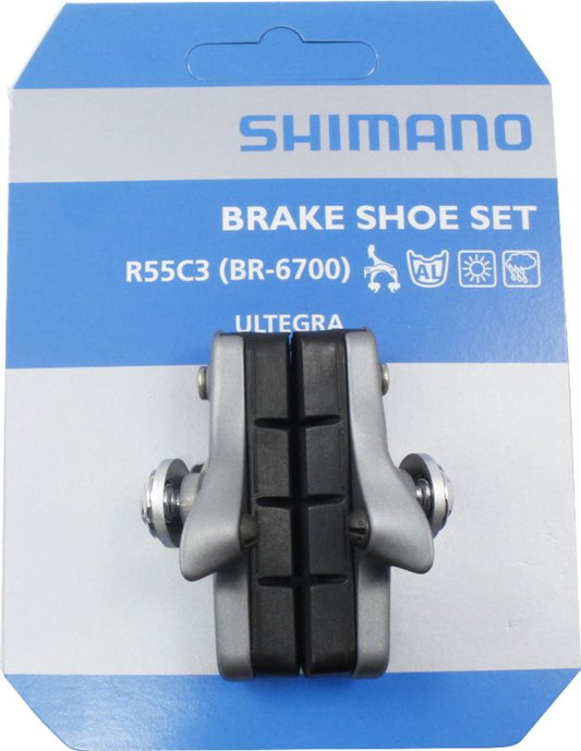 Shimano Ultegra BR-6700 R55C3 Brake Shoe Set Silver/Black